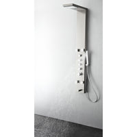 Thumbnail for Fresca Verona Stainless Steel (Brushed Silver) Thermostatic Shower Massage Panel Shower Massage Panel Fresca 