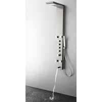 Thumbnail for Fresca Verona Stainless Steel (Brushed Silver) Thermostatic Shower Massage Panel Shower Massage Panel Fresca 