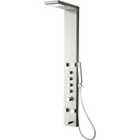 Thumbnail for Fresca Verona Stainless Steel (Brushed Silver) Thermostatic Shower Massage Panel Shower Massage Panel Fresca 