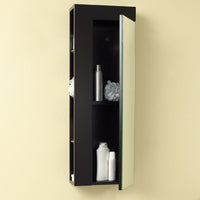 Thumbnail for Fresca Espresso Bathroom Linen Side Cabinet w/ Large Mirror Door Linen Cabinet Fresca 