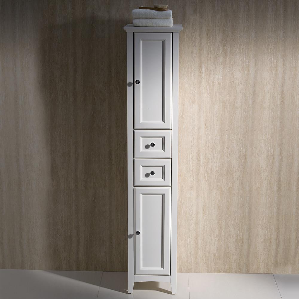 Fresca Oxford Antique White Tall Bathroom Linen Cabinet Linen Cabinet Fresca 