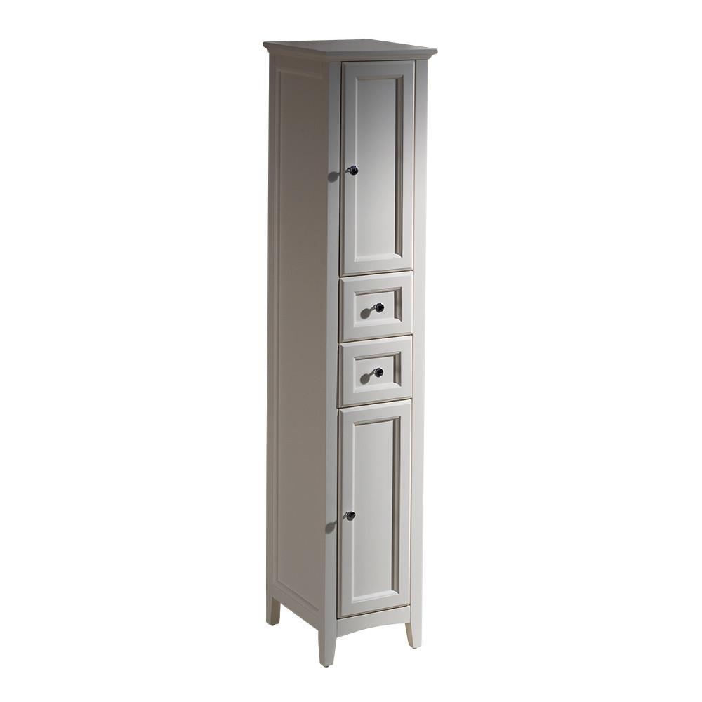 Fresca Oxford Antique White Tall Bathroom Linen Cabinet Linen Cabinet Fresca 