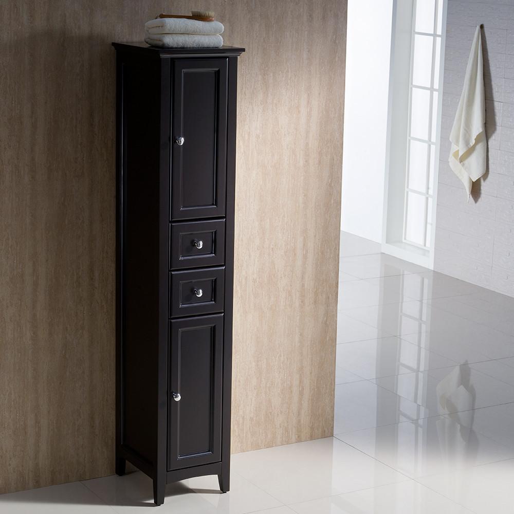 Fresca Oxford Espresso Tall Bathroom Linen Cabinet Linen Cabinet Fresca 