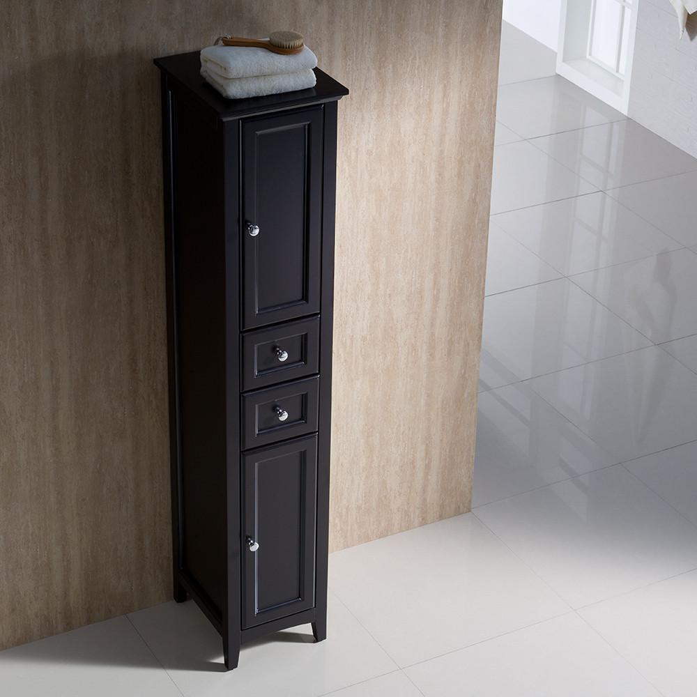 Fresca Oxford Espresso Tall Bathroom Linen Cabinet Linen Cabinet Fresca 