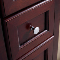 Thumbnail for Fresca Oxford Mahogany Tall Bathroom Linen Cabinet Linen Cabinet Fresca 