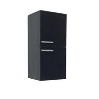 Thumbnail for Fresca Black Bathroom Linen Side Cabinet w/ 2 Storage Areas Linen Cabinet Fresca 