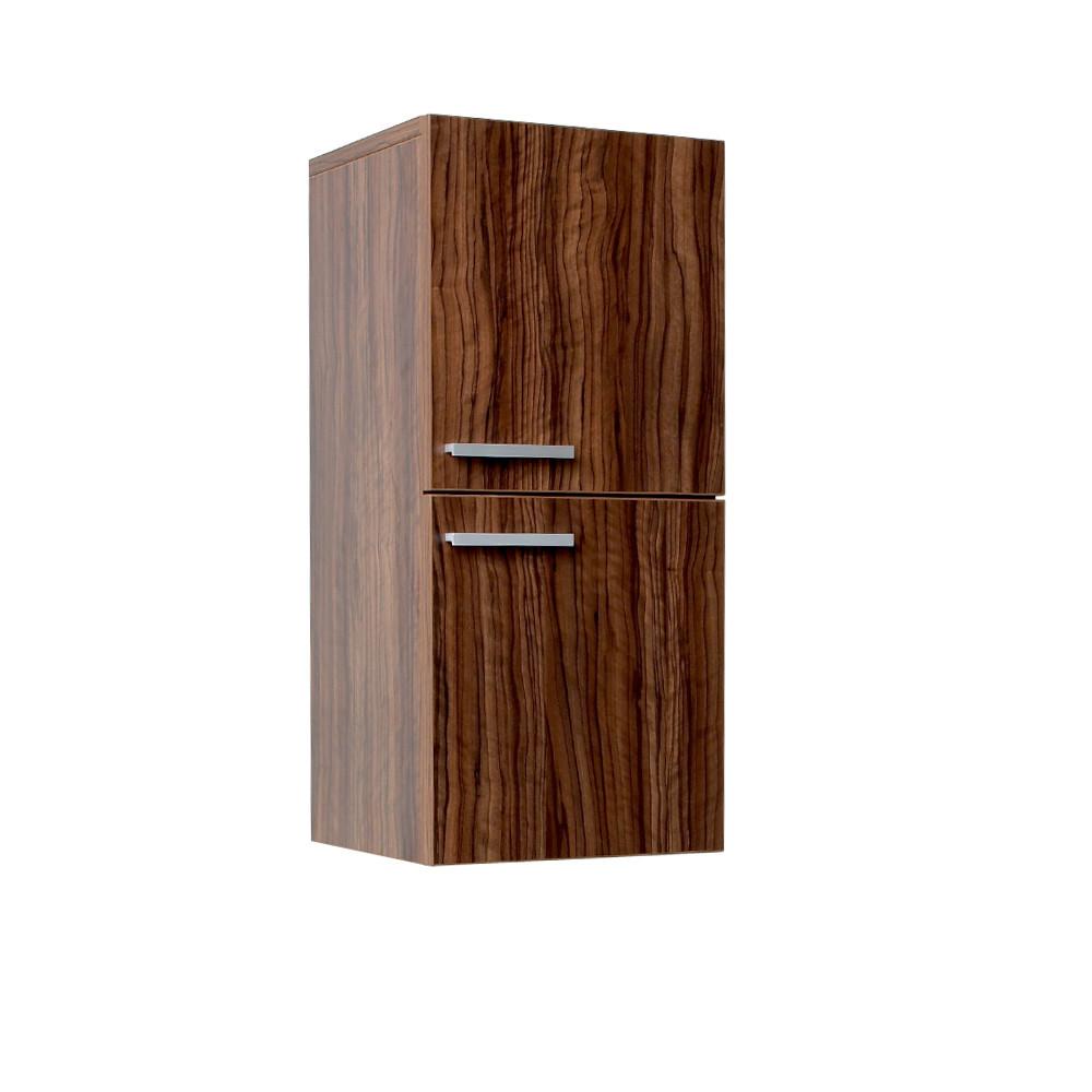 Fresca Walnut Bathroom Linen Side Cabinet w/ 2 Storage Areas Linen Cabinet Fresca 