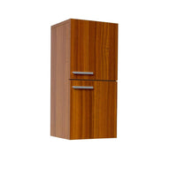 Thumbnail for Fresca Teak Bathroom Linen Side Cabinet w/ 2 Storage Areas Linen Cabinet Fresca 