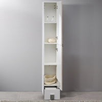 Thumbnail for Fresca Adour Light Walnut Bathroom Linen Side Cabinet Linen Cabinet Fresca 