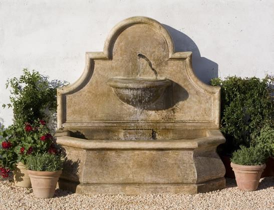 Andalusia Outdoor Cast Stone Wall Fountain Fountain Campania International 