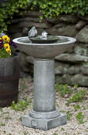 Aya Outdoor Garden Birdbath Water Fountain Fountain Campania International 