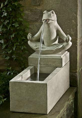Zen Plinth Outdoor Garden Fountains Fountain Campania International 
