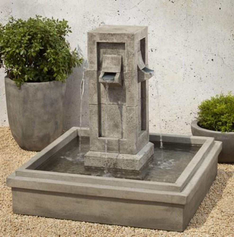 Pallisades Outdoor Garden Fountains Fountain Campania International 
