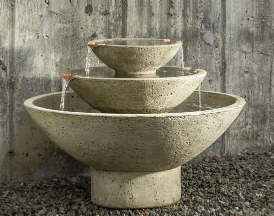 Carrera Oval Tiered Outdoor Garden Fountain Fountain Campania International 