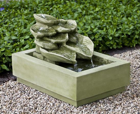 Cascading Hosta Outdoor Garden Fountain Fountain Campania International 