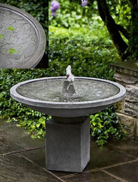 Thumbnail for Autumn Leaves Outdoor Garden Birdbath Water Fountain Fountain Campania International 