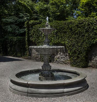 Thumbnail for Charleston Outdoor Tiered Garden Fountain in Basin Fountain Campania International 