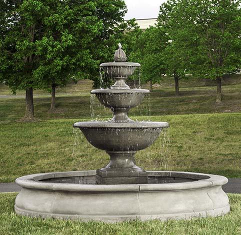 Monteros in Basin Outdoor Garden Fountains Fountain Campania International 