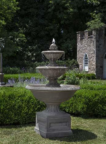Fonthill Tiered Outdoor Garden Fountain Fountain Campania International 