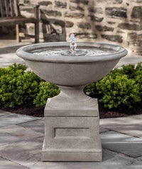 Thumbnail for Aurelia Outdoor Birdbath Garden Water Fountain Fountain Campania International 