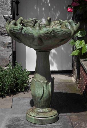 Newport Dove Outdoor Garden Fountains Fountain Campania International 