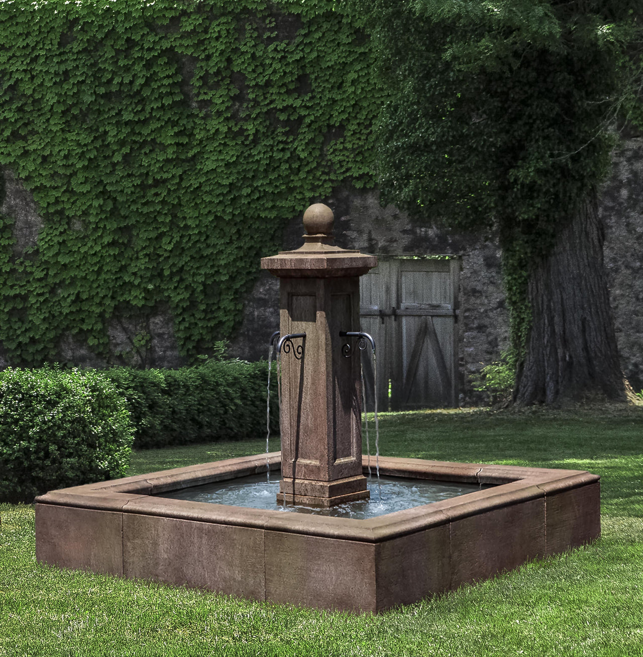 Campania International Cast Stone Luberon Estate Fountain Fountain Campania International 