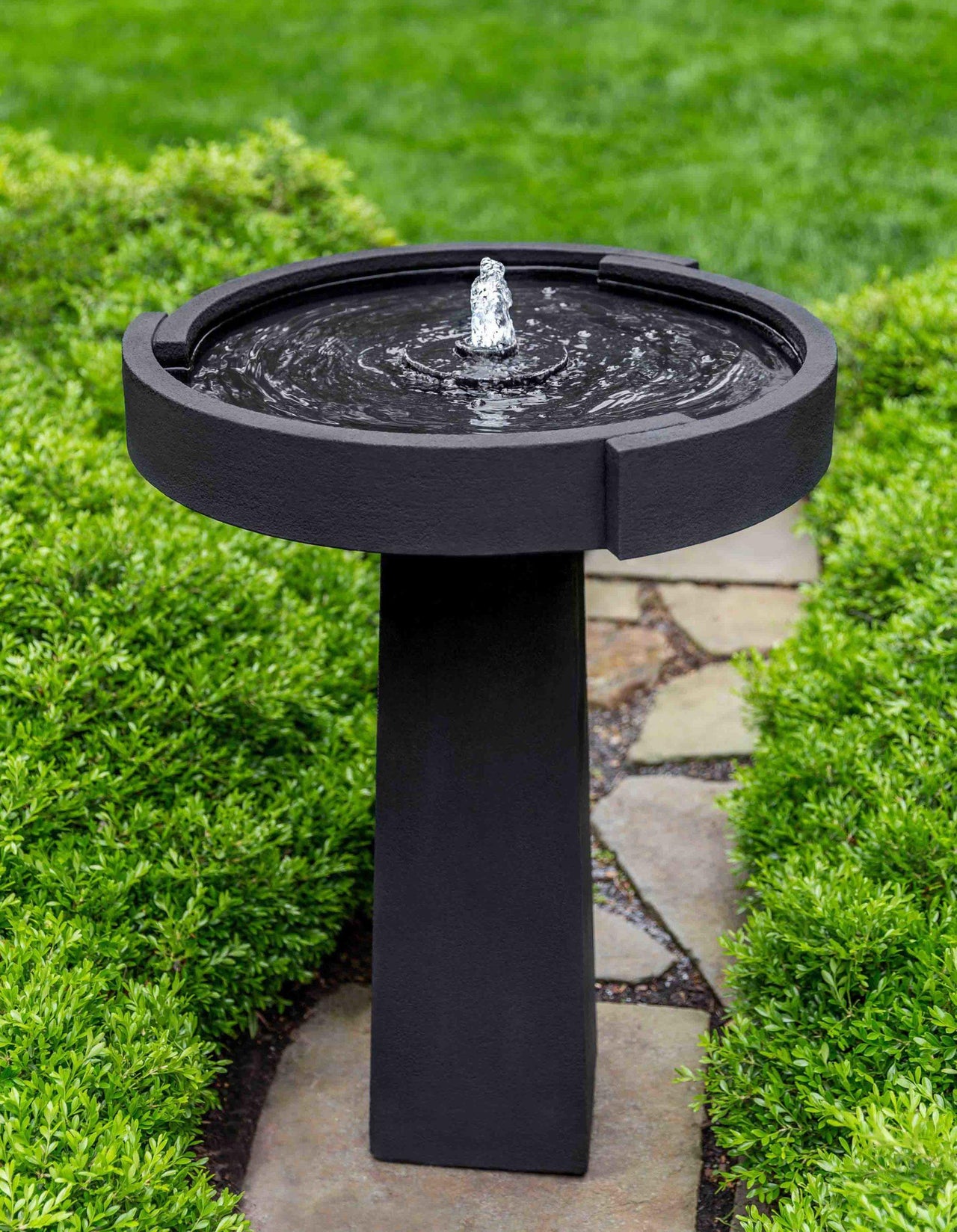 Campania International Cast Stone Concept Birdbath Fountain Fountain Campania International 