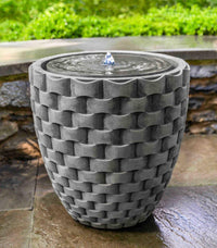 Thumbnail for Campania International Cast Stone M Weave Disc Fountain Fountain Campania International 