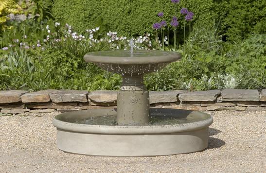 Esplanade Outdoor Stone Garden Fountain Fountain Campania International 