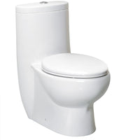 Thumbnail for Fresca Delphinus One-Piece Dual Flush Toilet w/ Soft Close Seat Toilets Fresca 