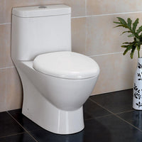 Thumbnail for Fresca Serena One-Piece Dual Flush Toilet w/ Soft Close Seat Toilets Fresca 