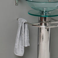 Thumbnail for Fresca Ovale Modern Glass Bathroom Vanity w/ Frosted Edge Mirror Vanity Fresca 