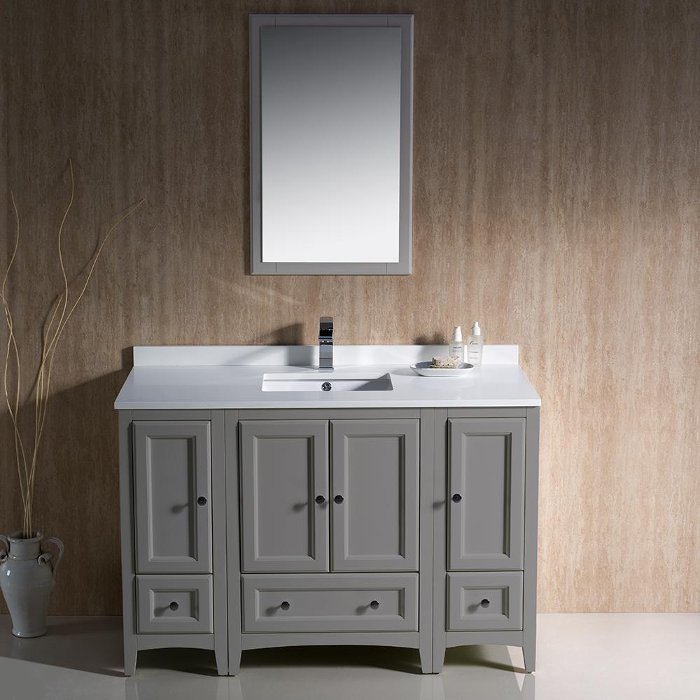 Fresca Oxford 48" Gray Traditional Bathroom Vanity Vanity Fresca 