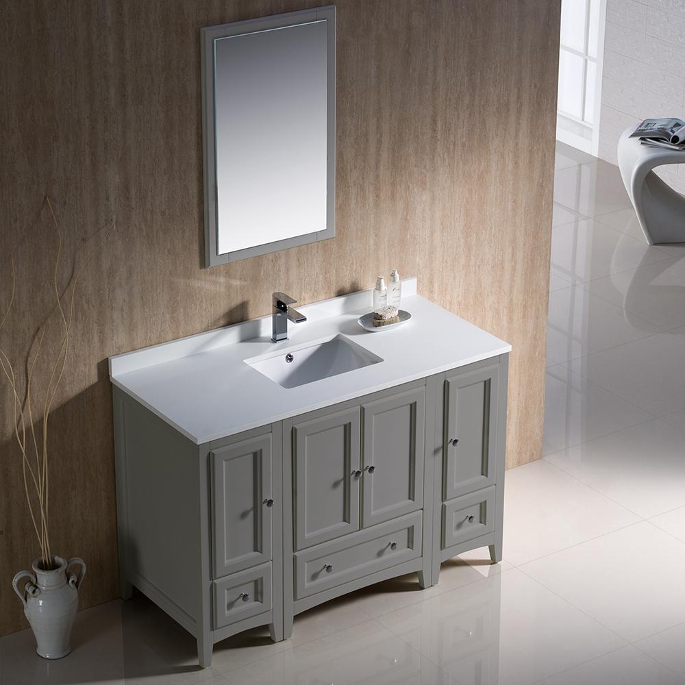 Fresca Oxford 48" Gray Traditional Bathroom Vanity Vanity Fresca 