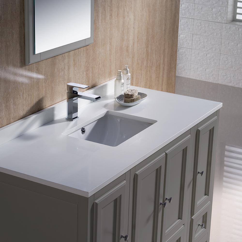Fresca Oxford 48" Gray Traditional Bathroom Vanity Vanity Fresca 