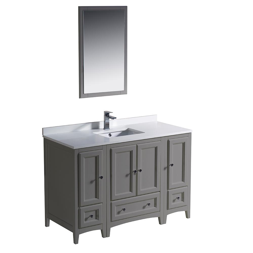 Fresca Oxford 48" Gray Traditional Bathroom Vanity Vanity Fresca 