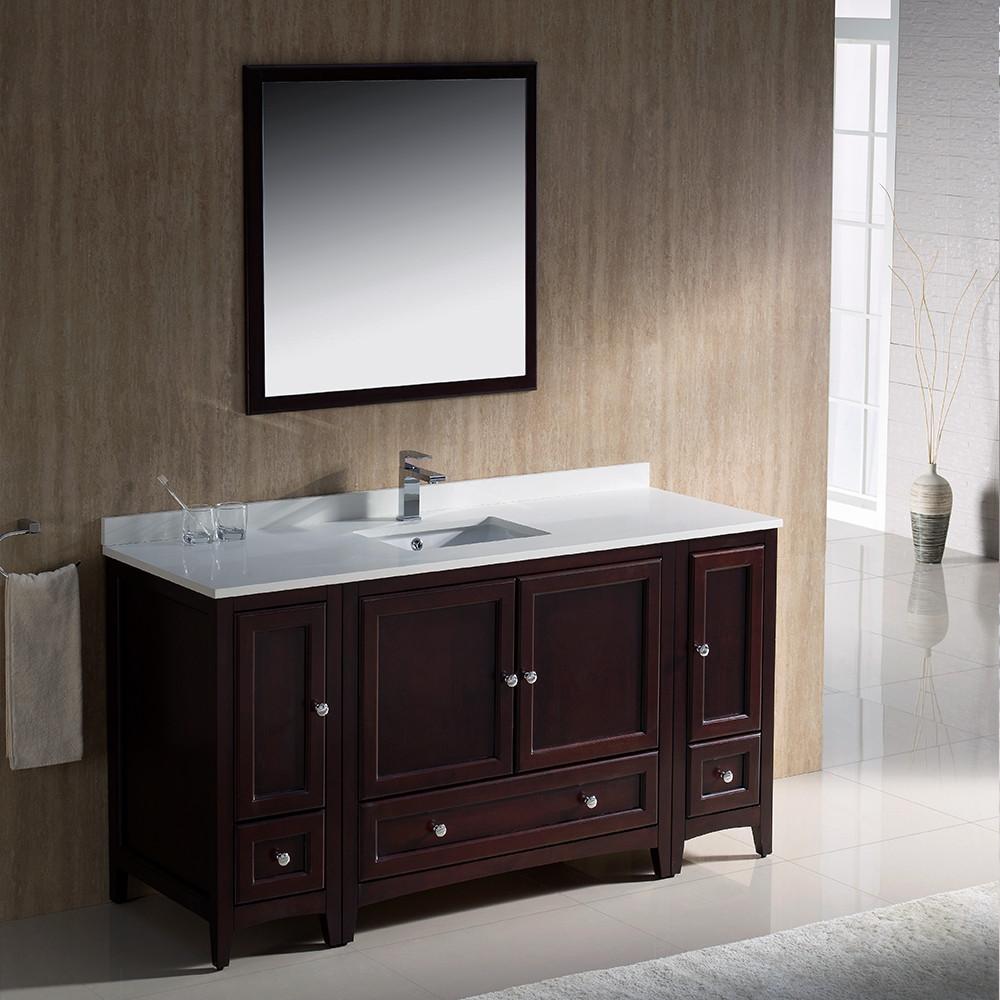 Fresca Oxford 60" Mahogany Traditional Bathroom Vanity Vanity Fresca 