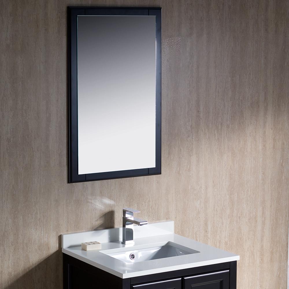 Fresca Oxford 24" Espresso Traditional Bathroom Vanity Free Faucet Vanity Fresca 