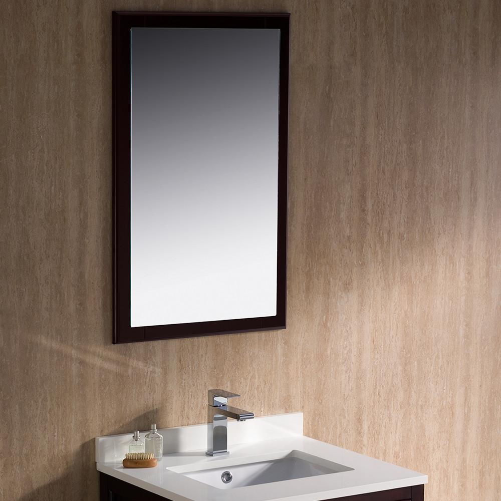 Fresca Oxford 24" Mahogany Traditional Bathroom Vanity Free Faucet Vanity Fresca 