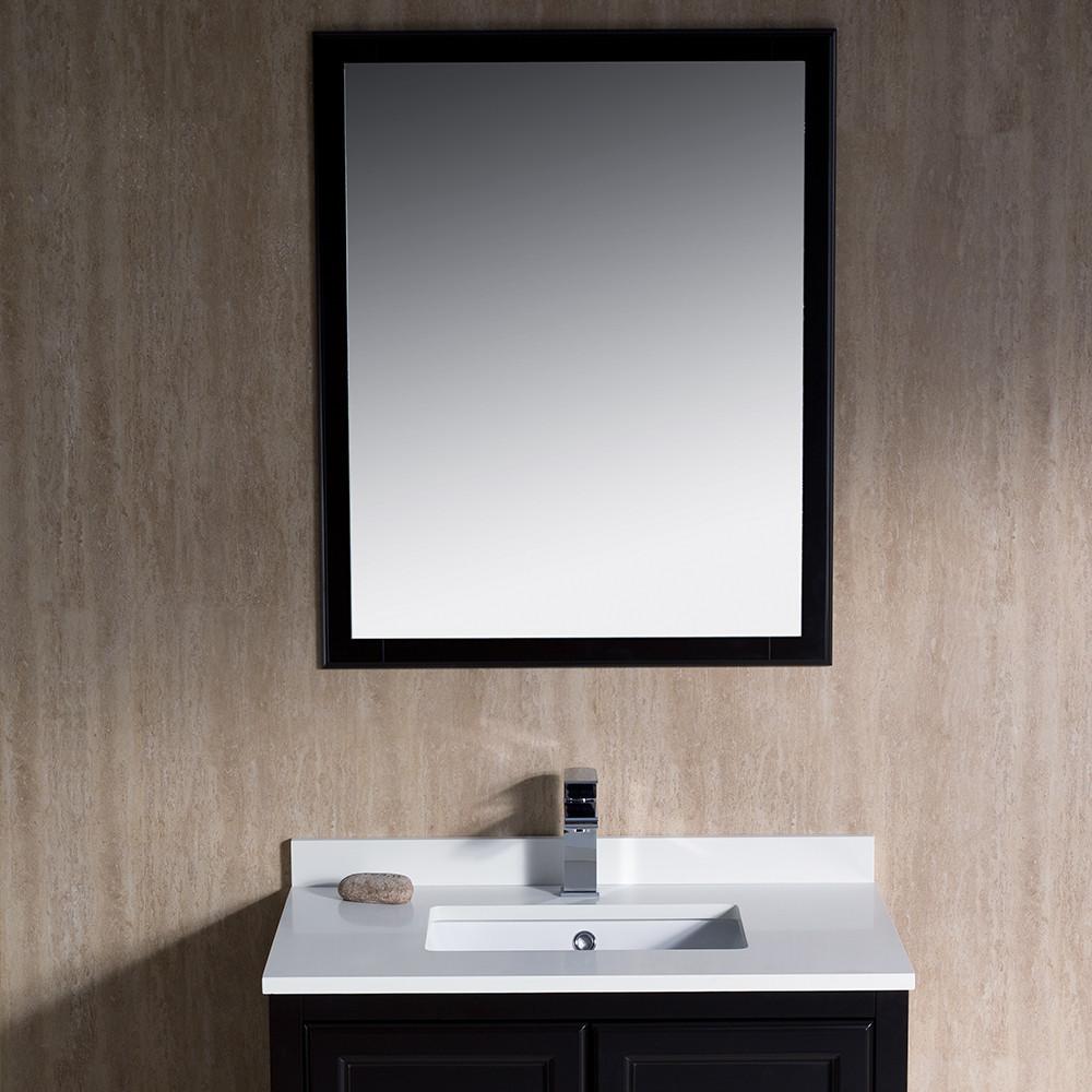 Fresca Oxford 30" Espresso Traditional Bathroom Vanity Free Faucet Vanity Fresca 