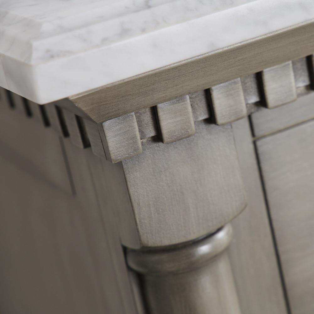 Fresca Kingston 36" Antique Silver Traditional Bathroom Vanity w/ Mirror Vanity Fresca 