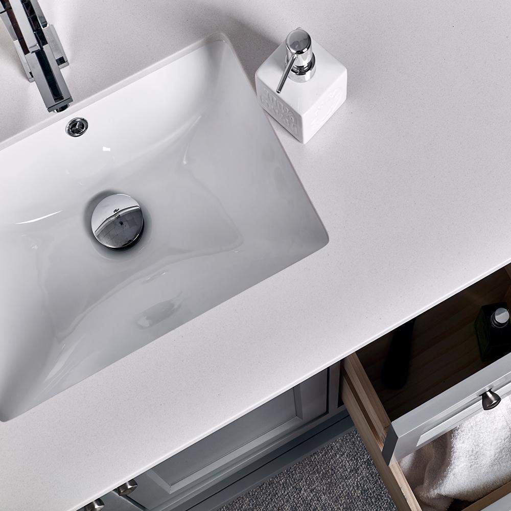 Fresca Manchester 72" Traditional Double Sink Bathroom Vanity w/ Mirrors Vanity Fresca 