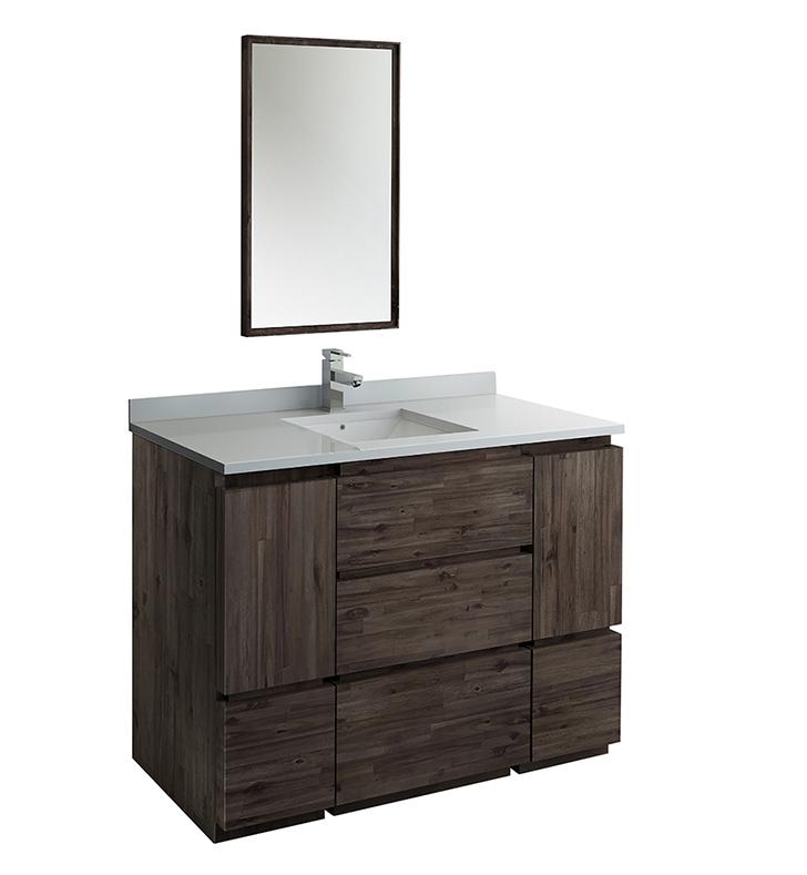 Fresca Formosa 48" Floor Standing Modern Bathroom Vanity w/ Mirror Vanity Fresca 