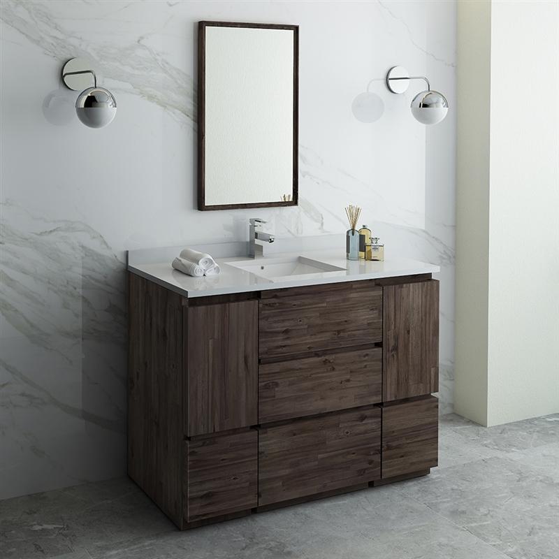 Fresca Formosa 48" Floor Standing Modern Bathroom Vanity w/ Mirror Vanity Fresca 