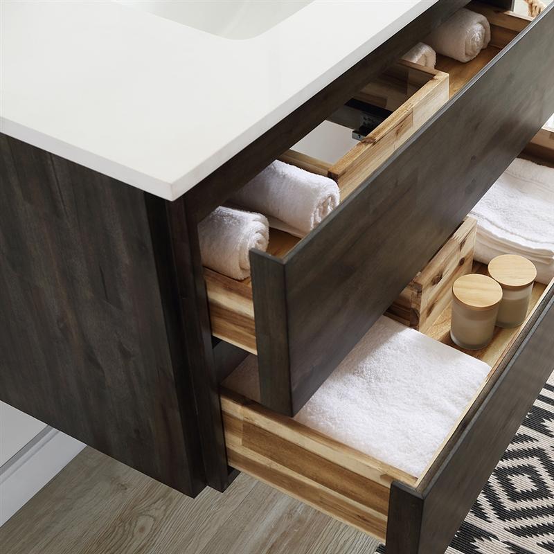 Fresca Formosa 54" Wall Hung Modern Bathroom Vanity w/ Mirror Vanity Fresca 