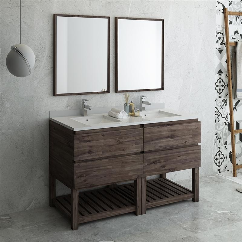 Fresca Formosa 60" Floor Standing Double Sink Modern Bathroom Vanity Vanity Fresca 