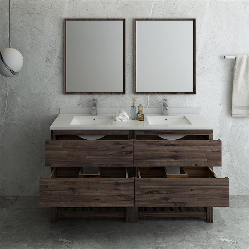 Fresca Formosa 60" Floor Standing Double Sink Modern Bathroom Vanity Vanity Fresca 