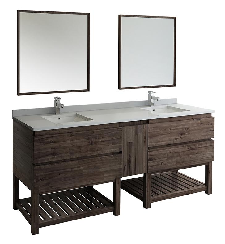Fresca Formosa 84" Floor Standing Double Sink Modern Bathroom Vanity Vanity Fresca 