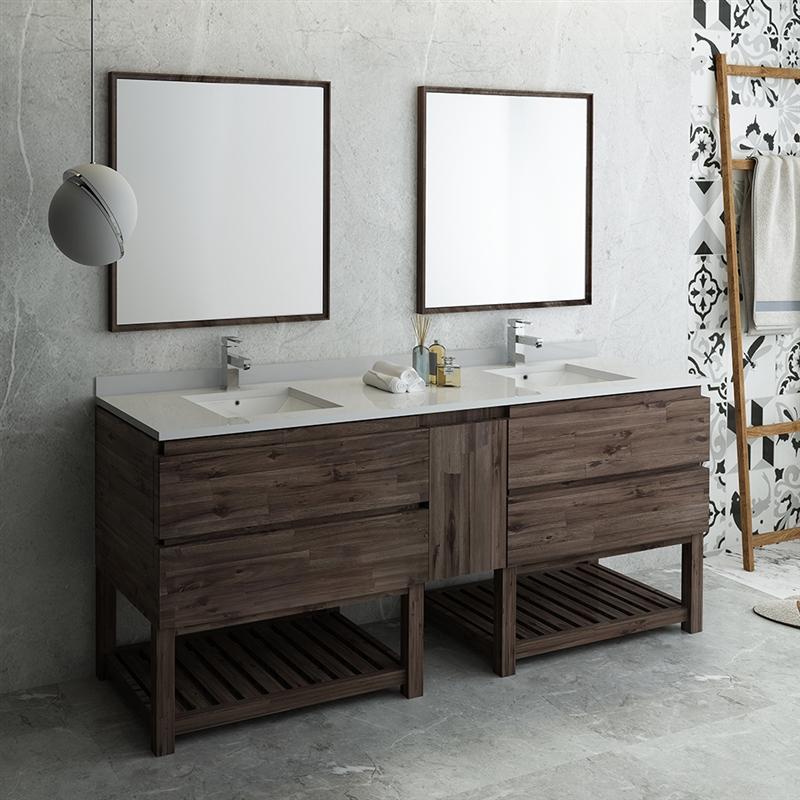 Fresca Formosa 84" Floor Standing Double Sink Modern Bathroom Vanity Vanity Fresca 