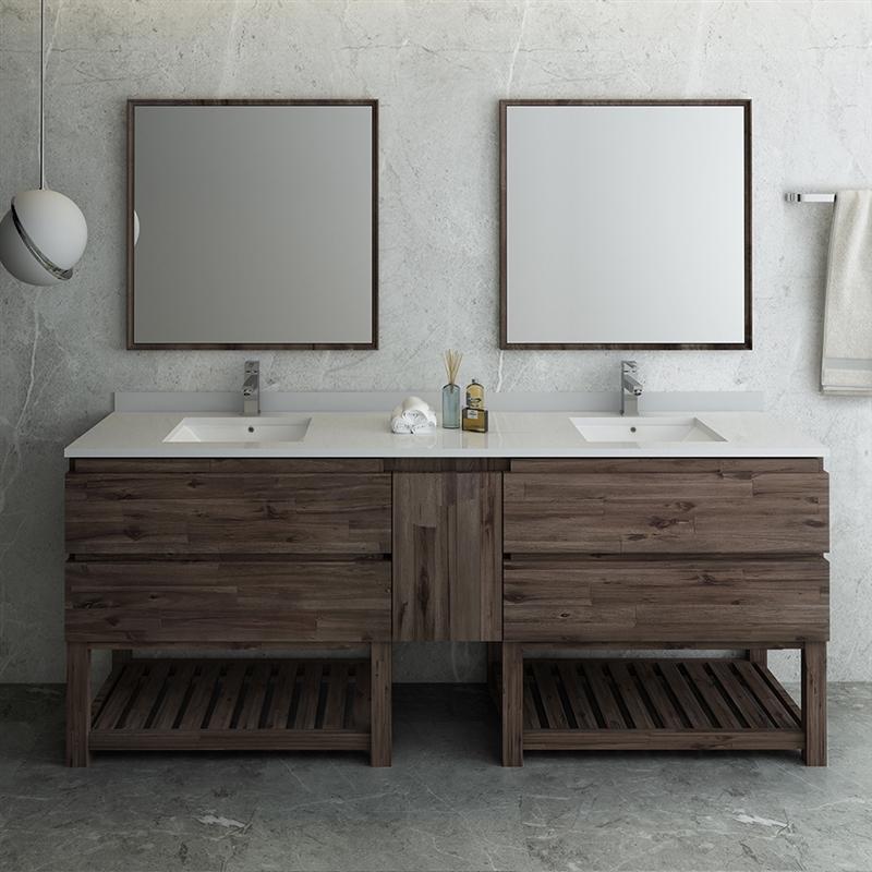 Fresca Formosa 84" Floor Standing Double Sink Modern Bathroom Vanity Vanity Fresca 